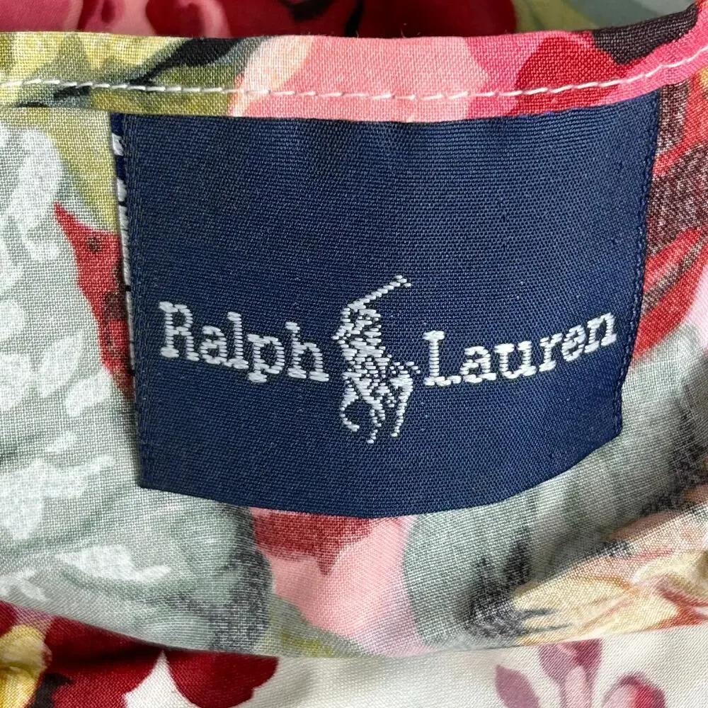 Vintage Ralph Lauren Allison Multi Floral Standard Pillow Ruffled Sham NIP - Picture 7 of 9